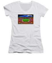 Load image into Gallery viewer, Veterans Stadium 1971 - Women's V-Neck
