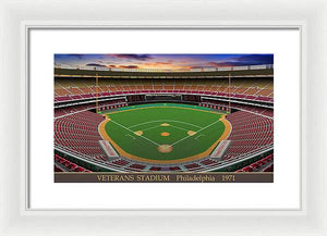 Veterans Stadium 1971 - Framed Print