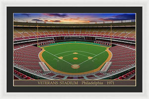 Veterans Stadium 1971 - Framed Print