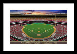 Veterans Stadium 1971 - Framed Print