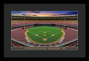 Veterans Stadium 1971 - Framed Print