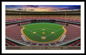 Veterans Stadium 1971 - Framed Print