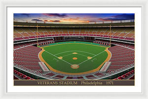 Veterans Stadium 1971 - Framed Print