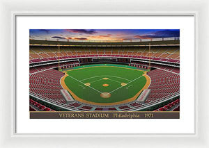 Veterans Stadium 1971 - Framed Print