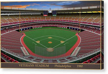 Load image into Gallery viewer, Veterans Stadium 1980 - Canvas Print
