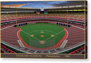 Veterans Stadium 1980 - Canvas Print