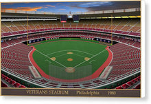 Load image into Gallery viewer, Veterans Stadium 1980 - Canvas Print
