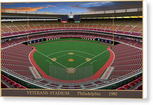 Veterans Stadium 1980 - Canvas Print