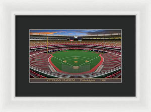 Veterans Stadium 1980 - Framed Print