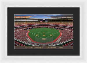 Veterans Stadium 1980 - Framed Print