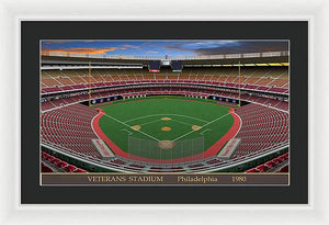 Veterans Stadium 1980 - Framed Print