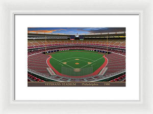 Veterans Stadium 1980 - Framed Print