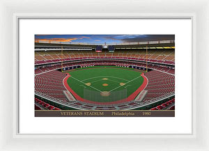 Veterans Stadium 1980 - Framed Print