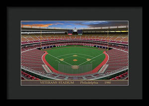 Veterans Stadium 1980 - Framed Print