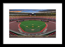 Load image into Gallery viewer, Veterans Stadium 1980 - Framed Print
