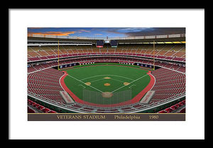 Veterans Stadium 1980 - Framed Print