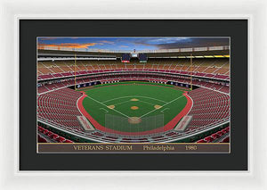 Veterans Stadium 1980 - Framed Print