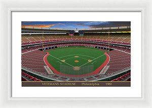 Veterans Stadium 1980 - Framed Print