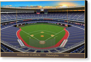 Veterans Stadium 1993 - Canvas Print