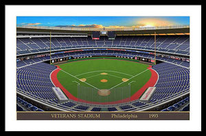 Veterans Stadium 1993 - Framed Print