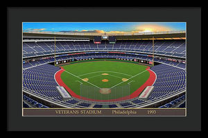 Veterans Stadium 1993 - Framed Print