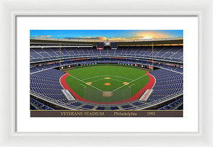 Veterans Stadium 1993 - Framed Print