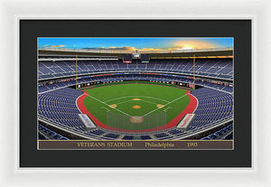 Veterans Stadium 1993 - Framed Print