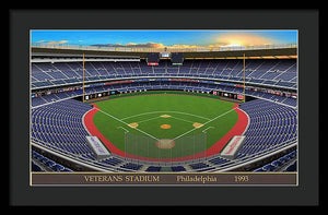 Veterans Stadium 1993 - Framed Print