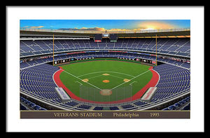 Veterans Stadium 1993 - Framed Print