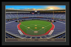 Veterans Stadium 1993 - Framed Print