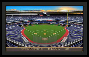 Veterans Stadium 1993 - Framed Print