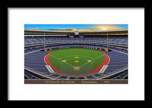 Veterans Stadium 1993 - Framed Print