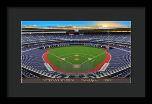 Veterans Stadium 1993 - Framed Print