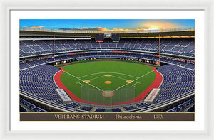 Veterans Stadium 1993 - Framed Print