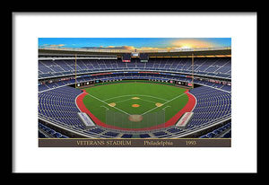 Veterans Stadium 1993 - Framed Print