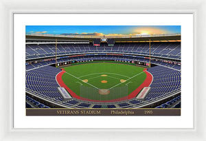 Veterans Stadium 1993 - Framed Print