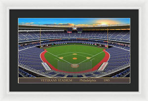 Veterans Stadium 1993 - Framed Print