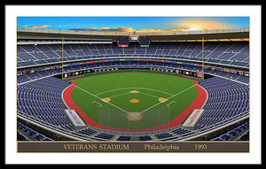 Veterans Stadium 1993 - Framed Print