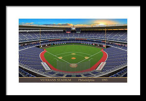 Veterans Stadium 1993 - Framed Print