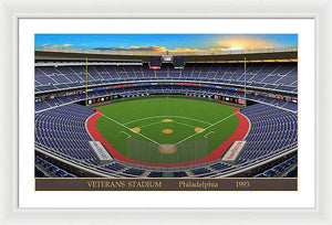 Veterans Stadium 1993 - Framed Print