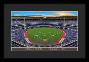 Veterans Stadium 1993 - Framed Print