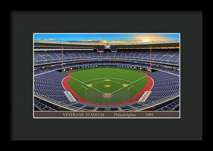 Veterans Stadium 1993 - Framed Print