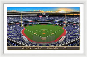 Veterans Stadium 1993 - Framed Print