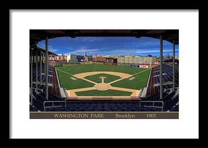 Washington Park 1903 - Framed Print