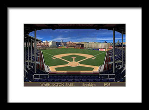 Washington Park 1903 - Framed Print