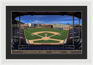 Washington Park 1903 - Framed Print