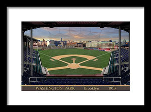 Washington Park 1913 - Framed Print