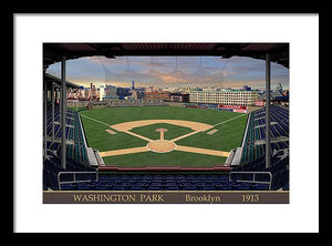 Washington Park 1913 - Framed Print