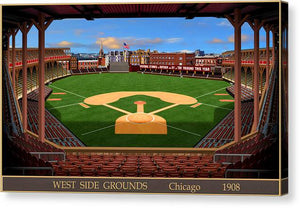 West Side Grounds 1908 - Canvas Print