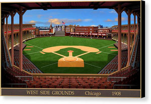 West Side Grounds 1908 - Canvas Print